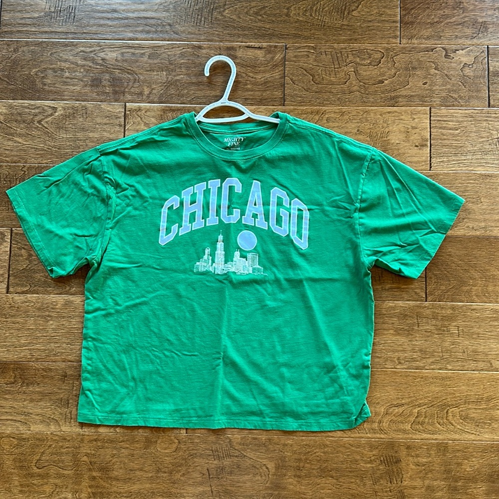 Mighty Fine Green Chicago Graphic Tee